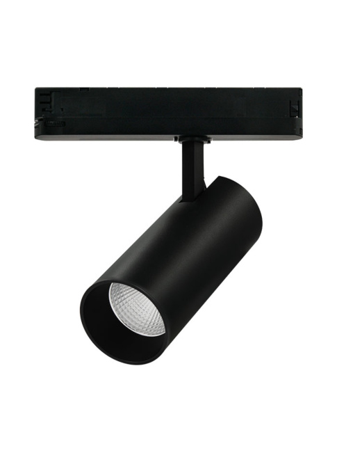 KODIAK 70 track spot 3-phase 20W 2700K 1400lm black phase cut-off dimmable