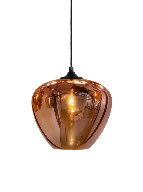 TULIP hanglamp 1-lichts met een diameter van 20 centimeter in Copper kleur