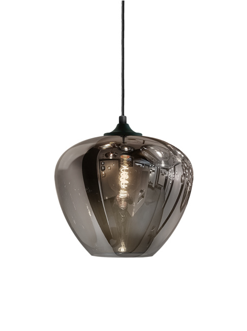 Tulip pendant lamp 1-light d:20cm smoke