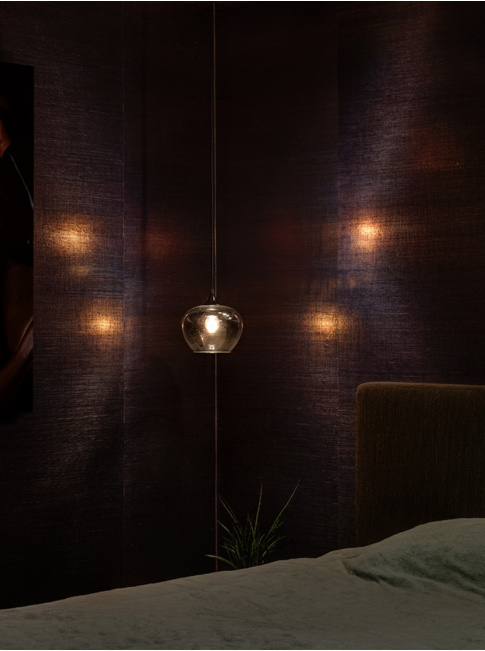TULIP hanglamp 1-lichts d:20cm smoke - Hanglampen