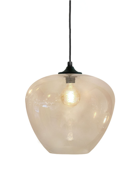 TULIP hanglamp 1-lichts d:40cm cognac