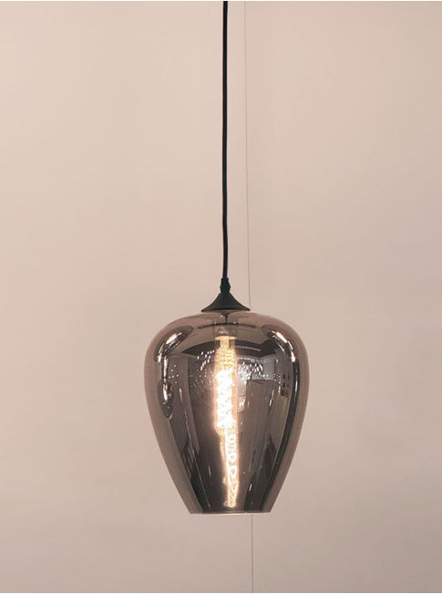 Moreno hanglamp 1-lichts smoke d:250 h:300mm