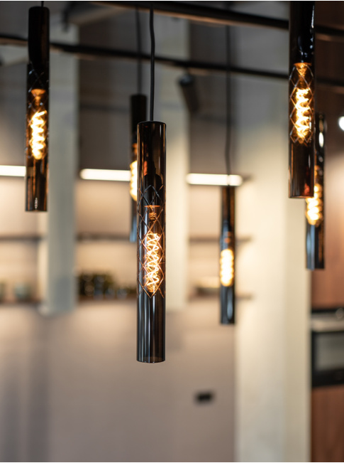 Icon pendant light 10-light smoke