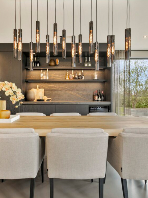 Icon pendant light 3-light smoke