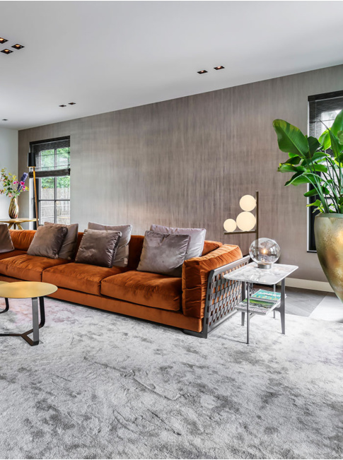 Pearl vloerlamp 3-lichts brons ontworpen door Herman Peters - Vloerlampen