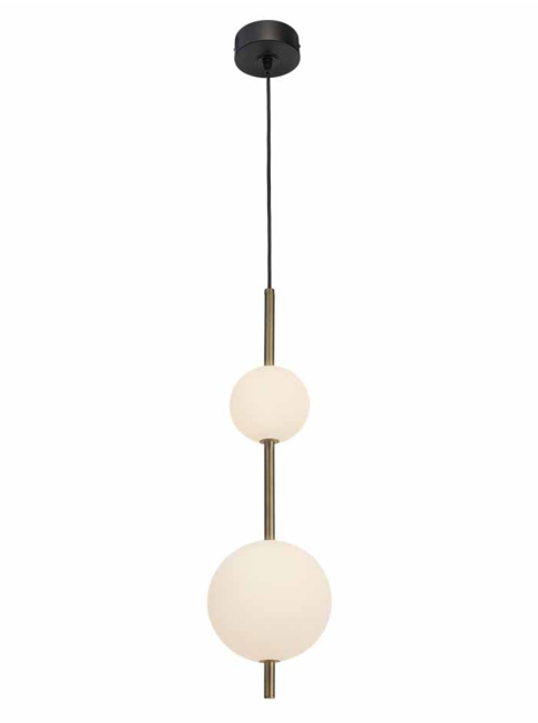 Pearl pendant 1-lichts 6W brons ontworpen door Herman Peters