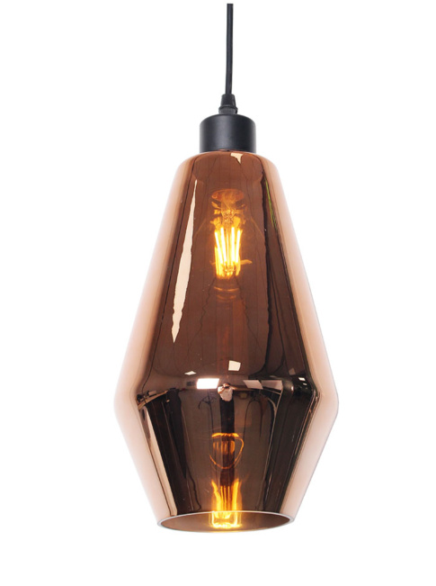 ICOSA hanglamp d:16,5cm h:28cm copper - Hanglampen