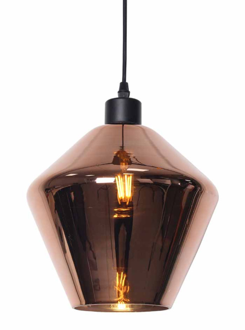 ICOSA hanglamp d:22,5cm h:21,5cm copper
