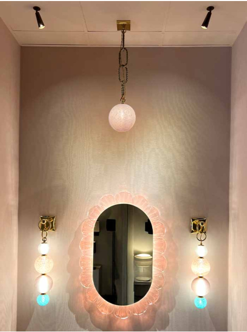 Gems chain hanglamp 1-lichts medium lila ontworpen door RA studio