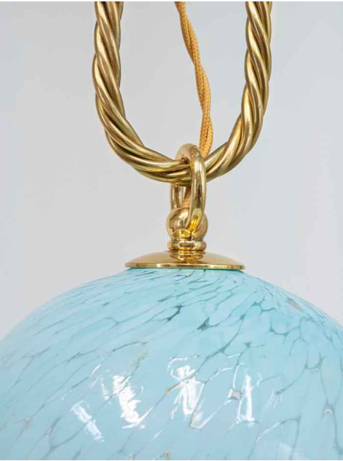 Gems necklace hanglamp 3-lichts G9 large turquoise ontworpen door RA studio