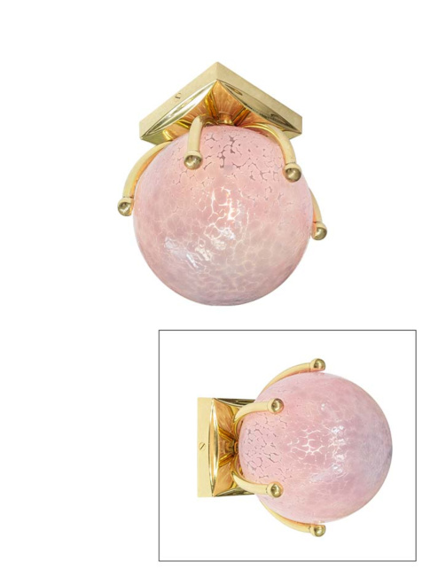 Gems ring wall lamp G9 lilac designed by RA Studio