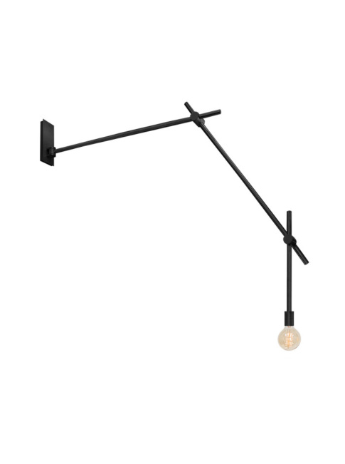 Humble black wall lamp designed by Robert Kolenik