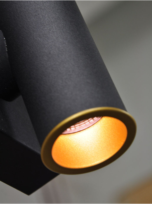 Hicks black wall lamp designed by Hip Studio