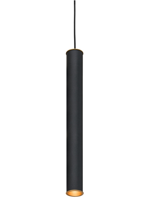 Hicks black hanging lamp designed by Hip Studio