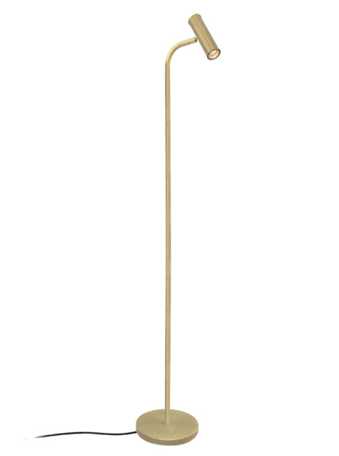 Hicks reading brass floor lamp designed by Hip Studio