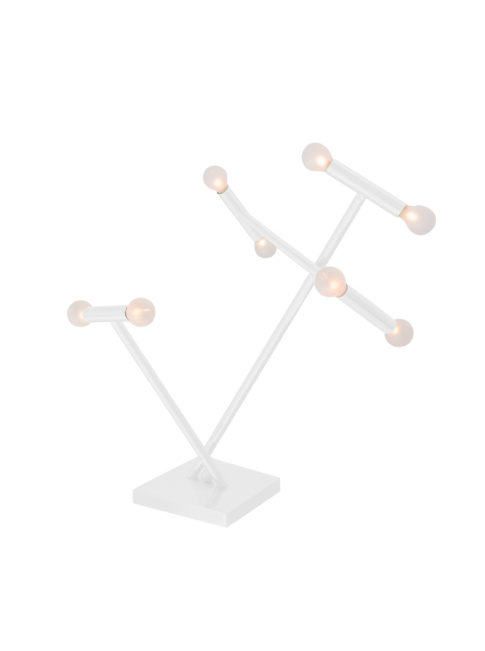 HELIOS tafellamp 8-lichts wit Designed B