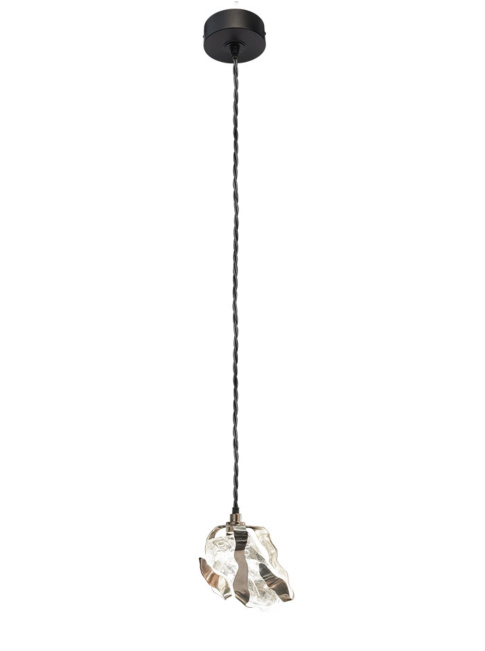 GLASS JEWEL hanglamp small 1-lichts chroom QF