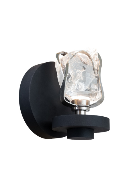 GLASS JEWEL wandlamp 1-lichts chroom