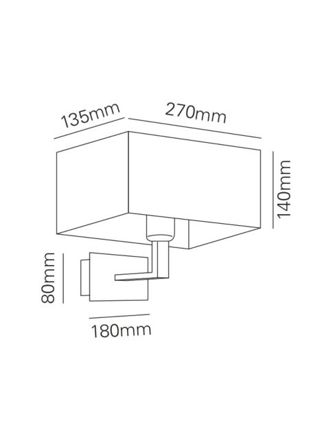 KUBICO wall lamp chrome - Wandlampen
