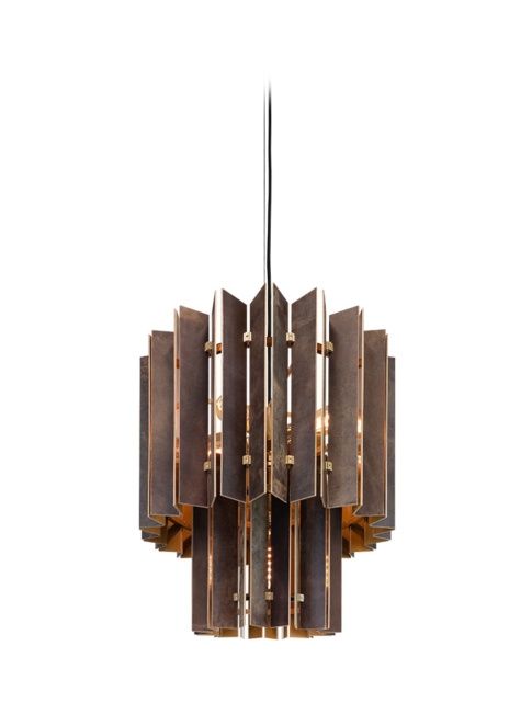 Duke double 5-light hanging lamp designed by Hip Studio