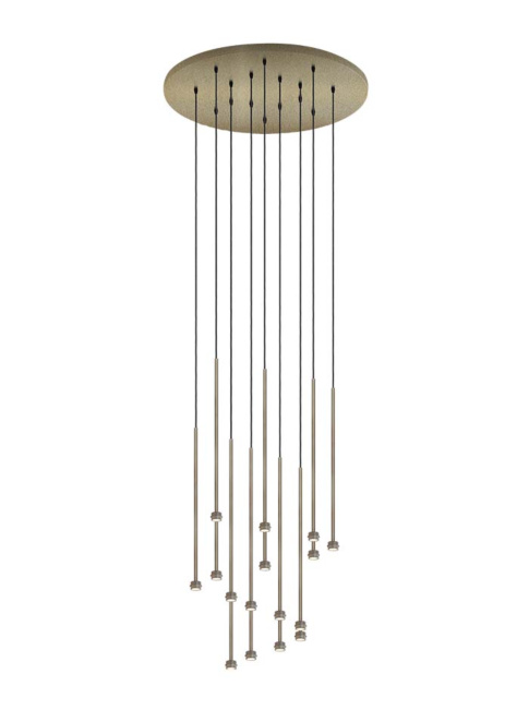 Bo hanging lamp 16L bronze designed by Grand & Johnson