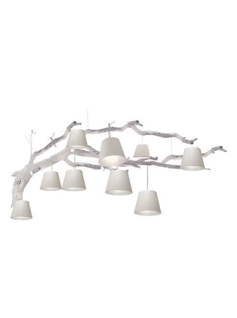 OAK 12-light white hanging lamp Designed By Eric Kuster