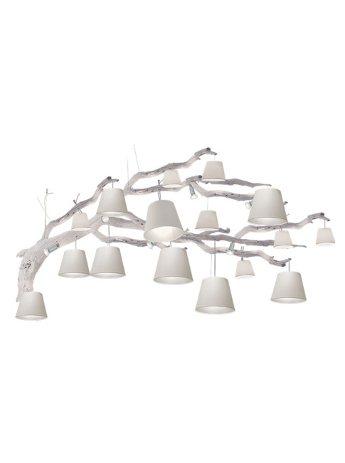 OAK 24-light white hanging lamp Designed By Eric Kuster