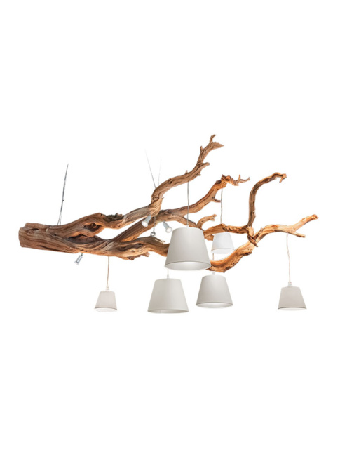 OAK hanglamp 9-lichts houtkleur Designed By Eric Kuster