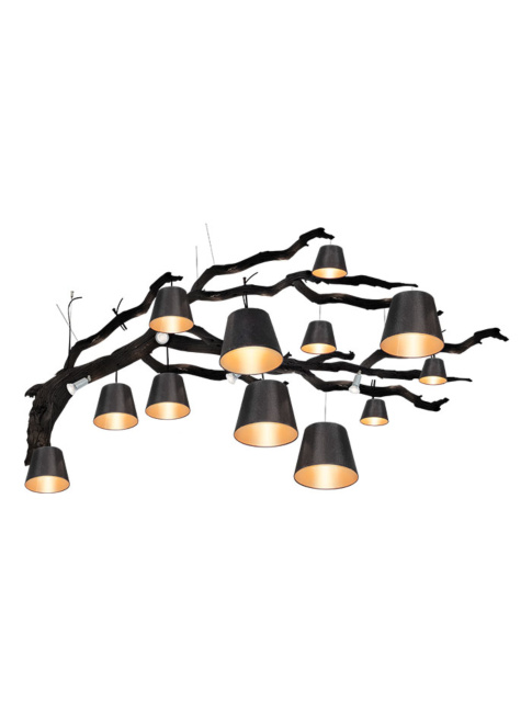 OAK 16-light black hanging lamp Designed By Eric Kuster