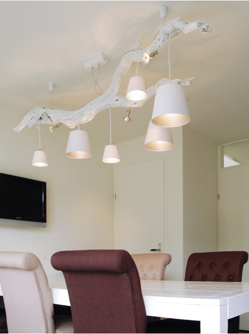 Oak hanglamp 16-lichts wit ontworpen door Eric Kuster - Hanglampen