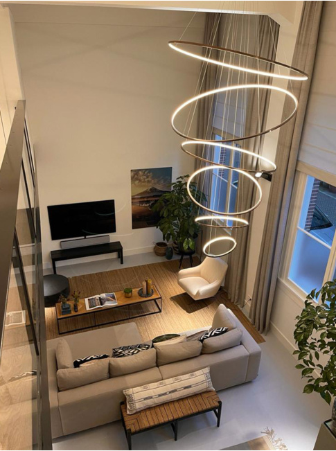 LUXURY RING 40W brass - Hanglampen