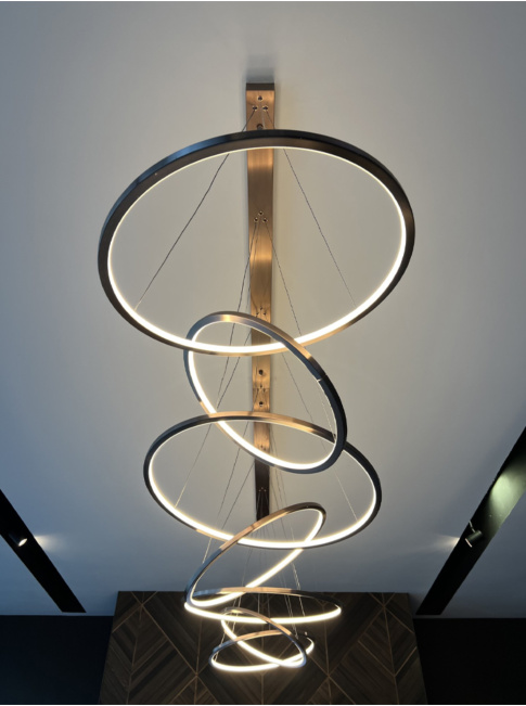 Luxury pendant lamp brass