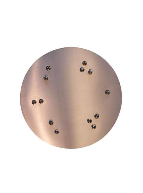 Luxury ring ceiling tray for 3 rings brass