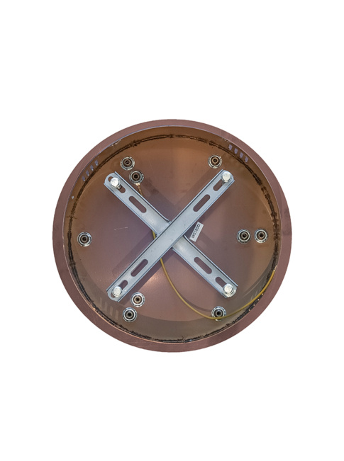 Luxury ring ceiling tray for 3 rings brass