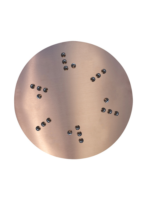 Luxury ring ceiling tray for 6 rings brass