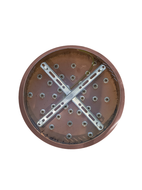Luxury ring ceiling tray for 11 rings brass