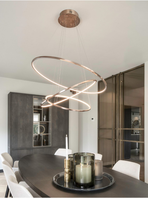 Luxury pendant light 3-light brass