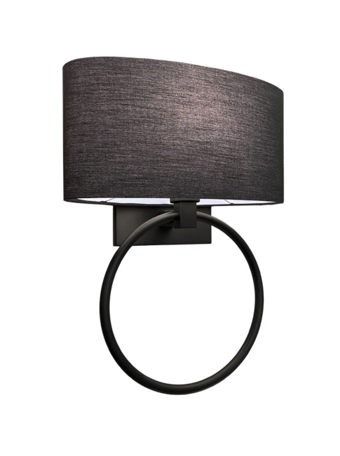 Hayworth wall lamp E27 black designed by Eric Kuster