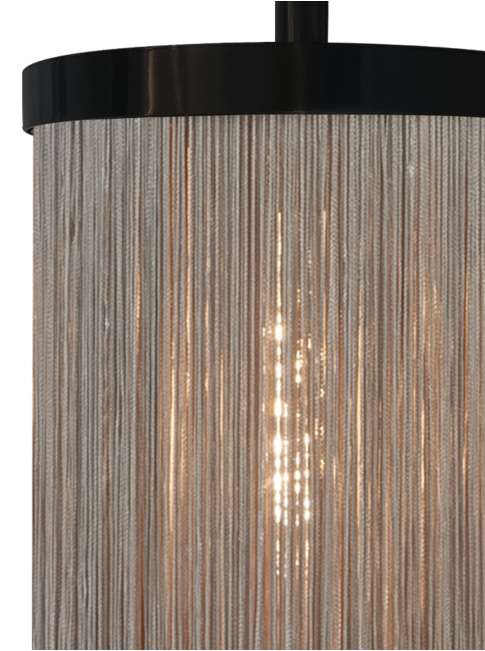 Fringes wandlamp 2-lichts zwart ontworpen door Patrick Russ