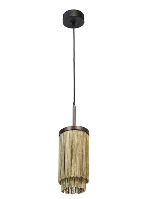 Fringes hanglamp d:16cm brons ontworpen door Patrick Russ