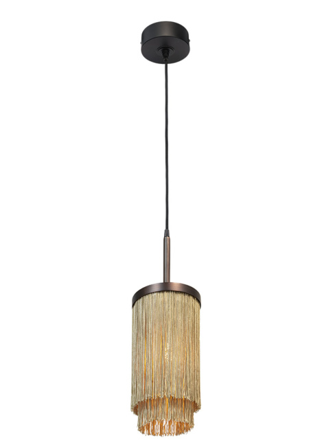 Fringes hanglamp d:16cm brons ontworpen door Patrick Russ - Hanglampen