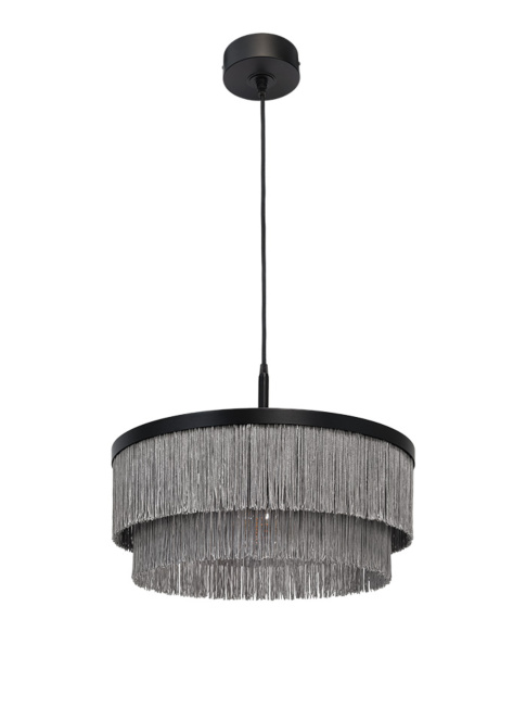 FRINGES hanging lamp d:45cm black