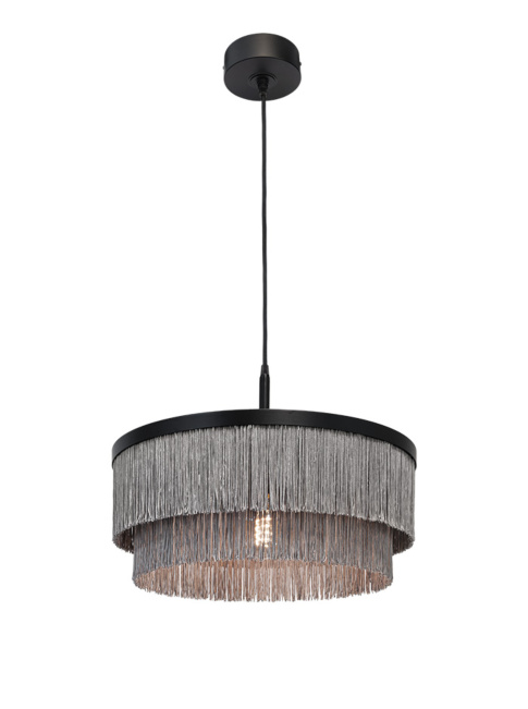 Fringes hanglamp d:45cm zwart ontworpen door Patrick Russ - Hanglampen