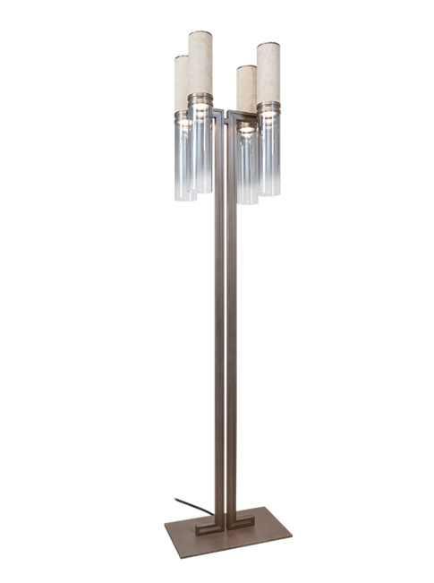 Infinito 4-light bronze floor lamp designed by Marcel Wolterinck