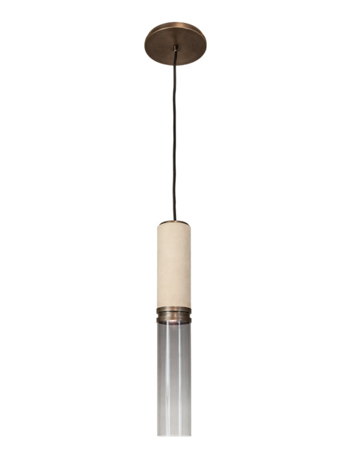 Infinito 1-light bronze hanging lamp designed by Marcel Wolterinck