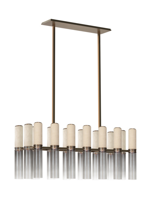 INFINITO 16-light bronze chandelier Designed By Marcel Wolterinck
