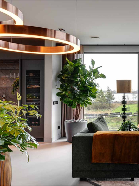 ZERO hanglamp 80cm 50W brons - Hanglampen