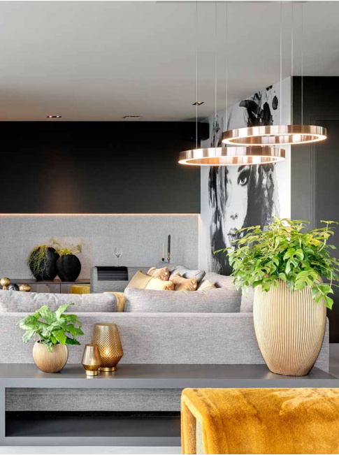 ZERO hanglamp 100cm 60W brons - Hanglampen