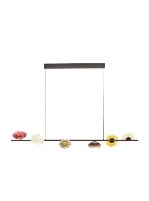 Soffio 6-light hanging lamp 21W 3000K l: 135 cm 