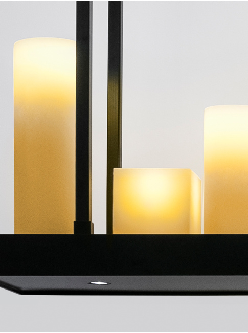 KAARS PLATEAU hanglamp 8-lichts + 4 spots - Hanglampen